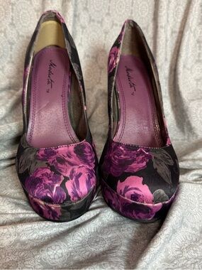 Modesta Floral Pink Platform Pumps - Women Shoes